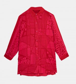 Női Anekke Fashion Red Shirt Ingek | GRBLDF-035