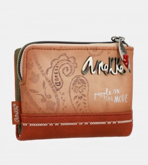 Női Anekke Flowers Small Rfid Wallet Pénztárca | WRFIVP-156