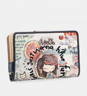 Női Anekke Fun & Music Medium Wallet Pénztárca | XANWCB-529