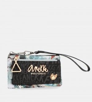 Női Anekke Nature Woods Wallet Purse With Hand Strap Pénztárca | AYXKFI-214