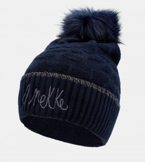 Női Anekke Navy Blue Shodo Wool Hat Kalap | HEFXZN-279