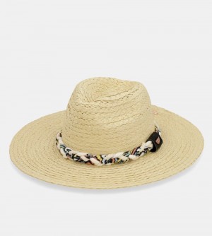 Női Anekke Raffia Hat, Brown Kalap | FCKTEI-691