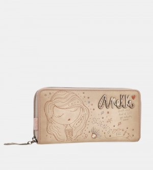 Női Anekke Studio Nude Extra-large Rfid Wallet Pénztárca | ICDSOZ-493