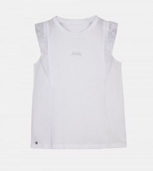 Női Anekke White Tank Top Póló | LHJTNX-487