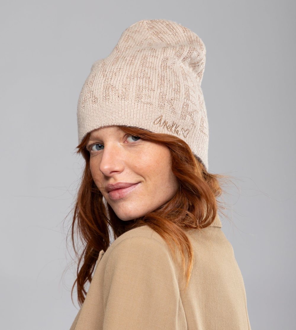 Női Anekke Beige Contemporary Wool Hat Kalap | ZJLRTG-340