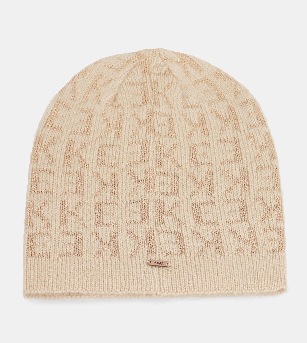 Női Anekke Beige Contemporary Wool Hat Kalap | ZJLRTG-340