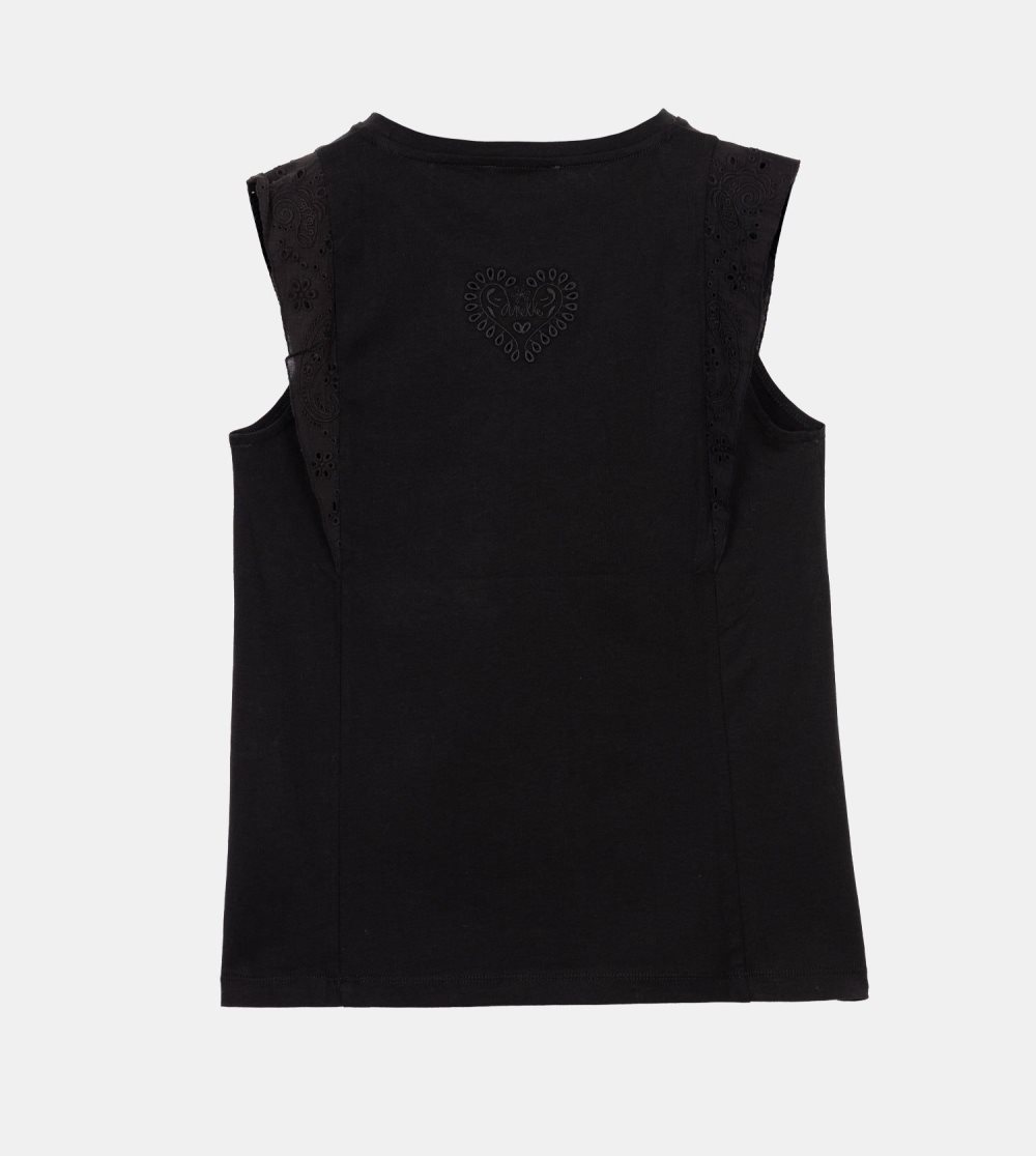 Női Anekke Black Tank Top Póló | KIZBSY-256