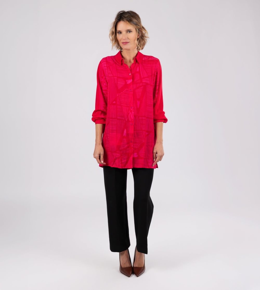 Női Anekke Fashion Red Shirt Ingek | GRBLDF-035