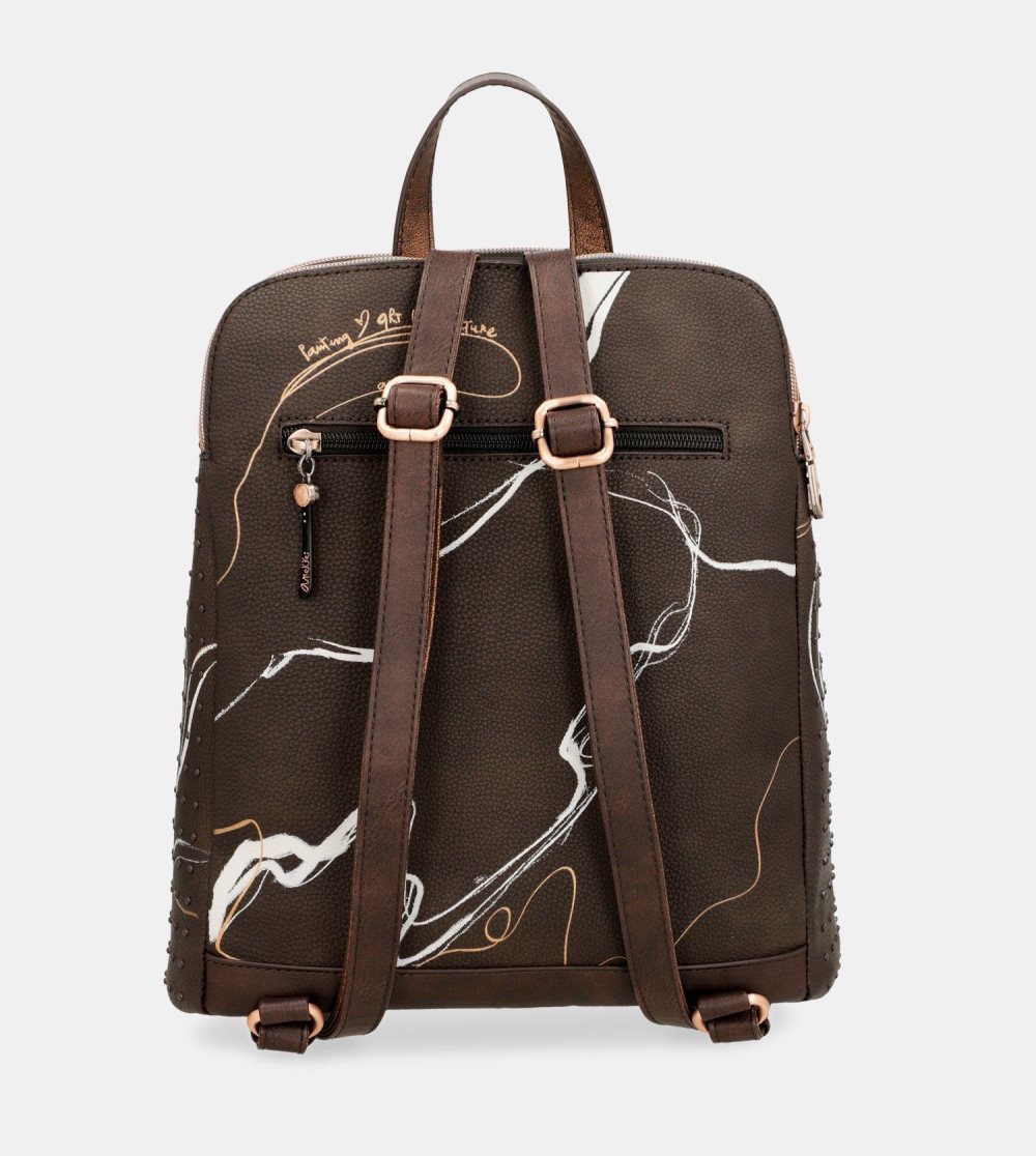 Női Anekke Nature Shodo 2 Compartment Backpack Brown Hátizsákok | LWVRPY-935