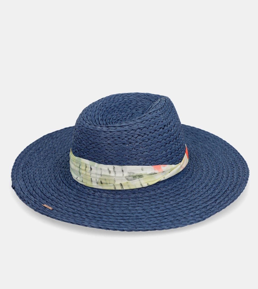 Női Anekke Navy Blue Raffia Hat Kalap | LIKCDJ-016