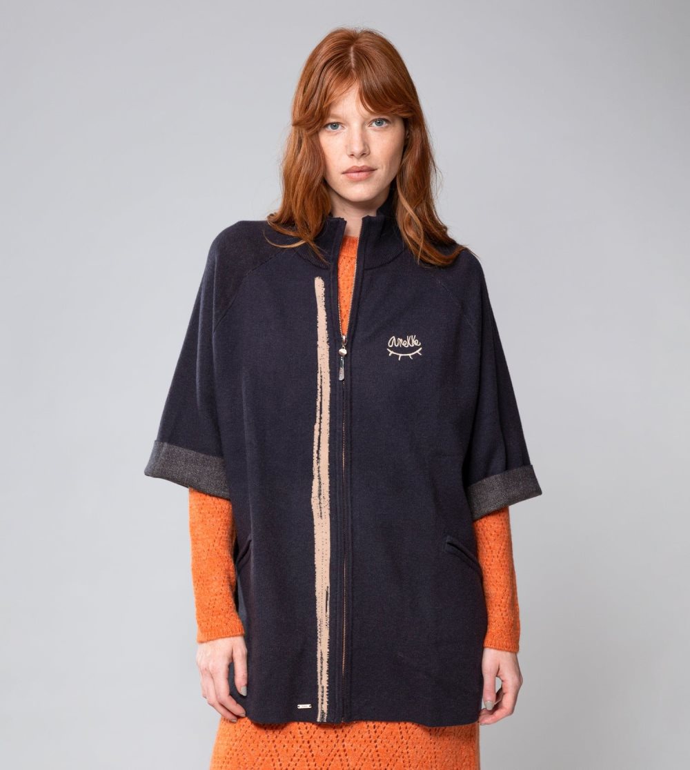 Női Anekke Navy Blue Shodo Jacket Kabát | IURYAS-307