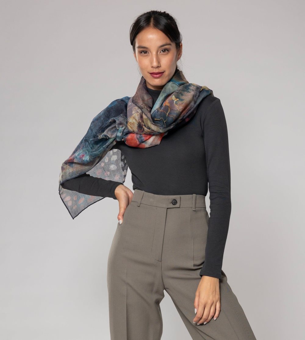 Női Anekke Palette Reddish Scarf Sál | MCQJSP-356