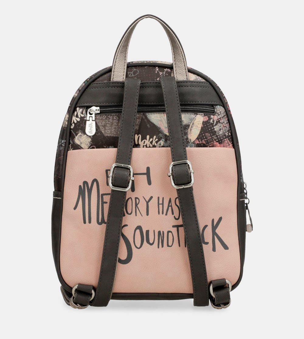 Női Anekke Peace & Love Pink Medium Backpack Hátizsákok | PCUTJF-135