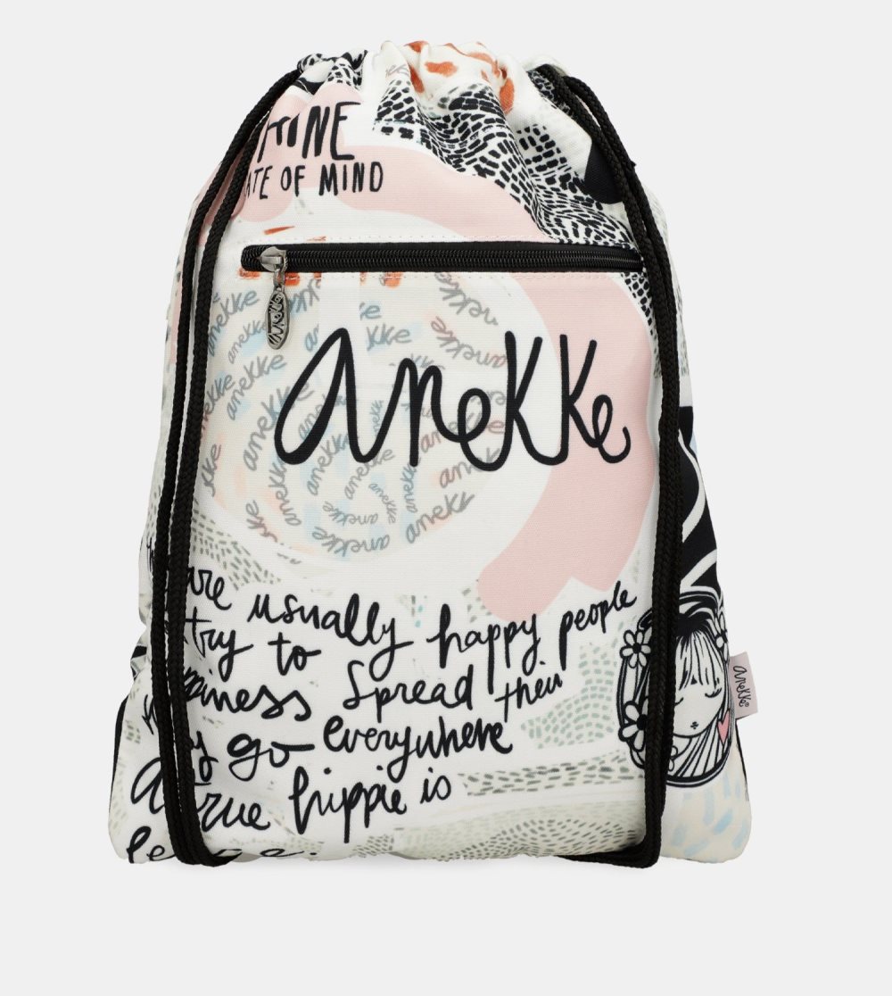 Női Anekke Sixties Fabric Drawstring Backpack Hátizsákok | DEXHPU-265