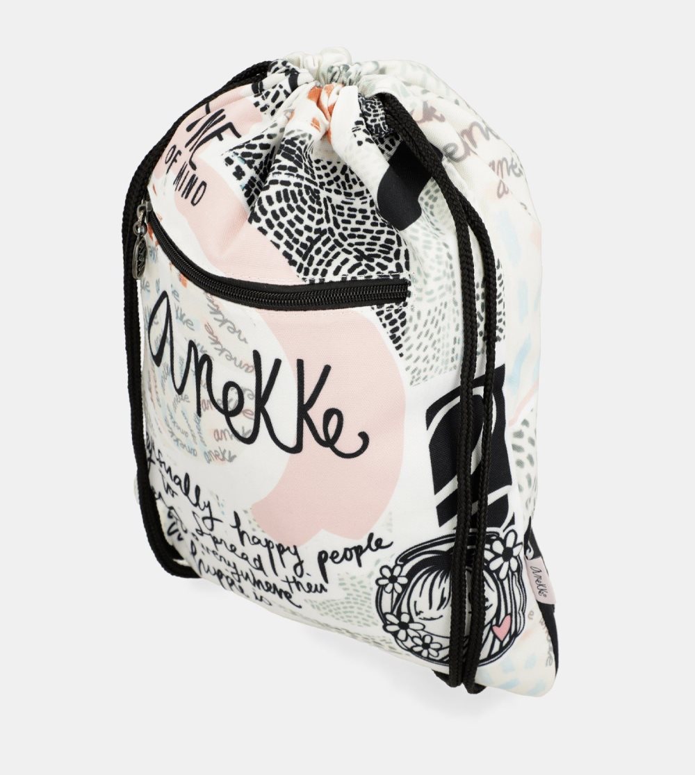 Női Anekke Sixties Fabric Drawstring Backpack Hátizsákok | DEXHPU-265