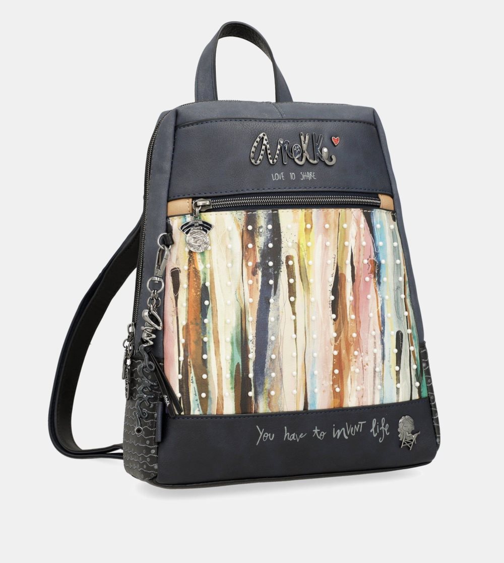 Női Anekke Studio Navy Blue Pearl Backpack Hátizsákok | HGJDIF-628