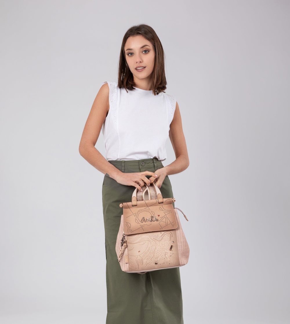 Női Anekke Studio Nude Backpack With Flap Hátizsákok | ALJSVI-109