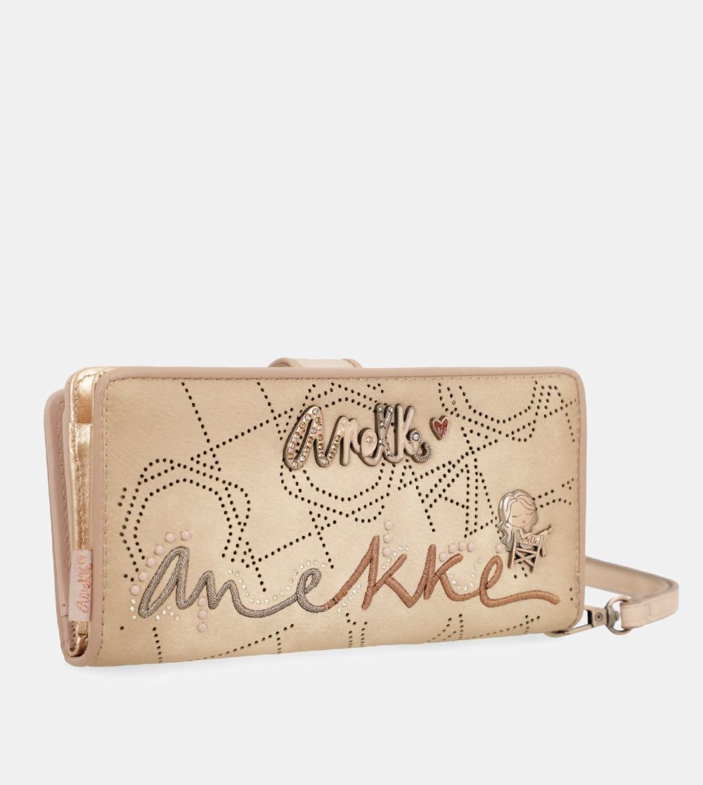 Női Anekke Studio Nude Large Rfid Wallet Pénztárca | HCBFQT-276