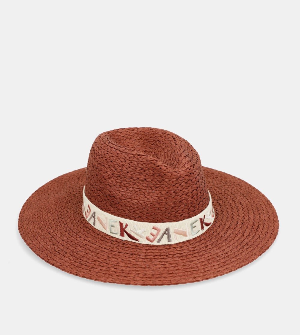 Női Anekke Terracotta Raffia Hat Kalap | AJYTVI-950