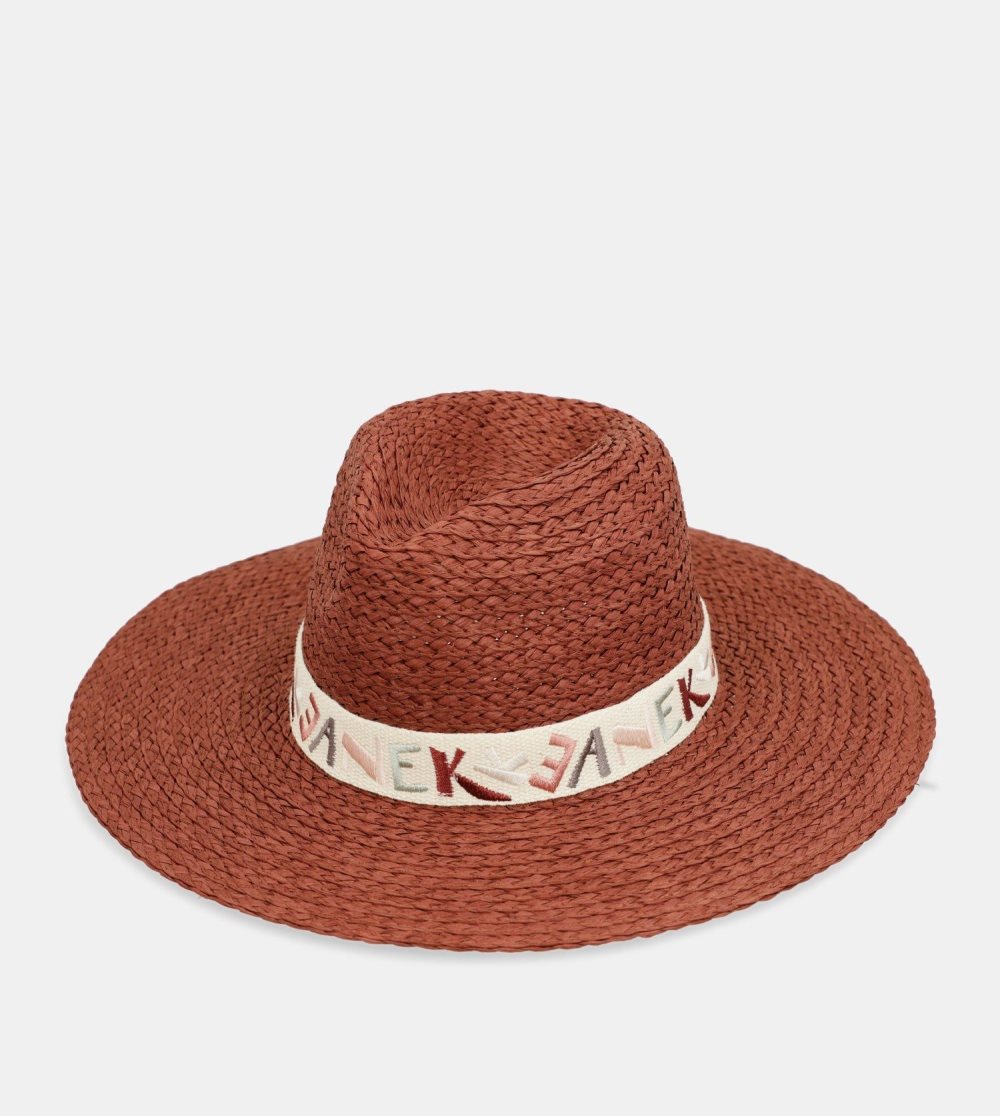 Női Anekke Terracotta Raffia Hat Kalap | AJYTVI-950