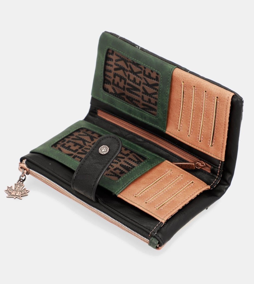 Női Anekke The Forest Large Flexible Material Wallet Pénztárca | XEBSIT-357