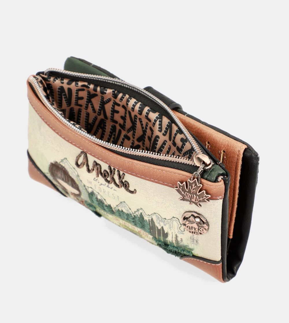 Női Anekke The Forest Large Flexible Material Wallet Pénztárca | XEBSIT-357