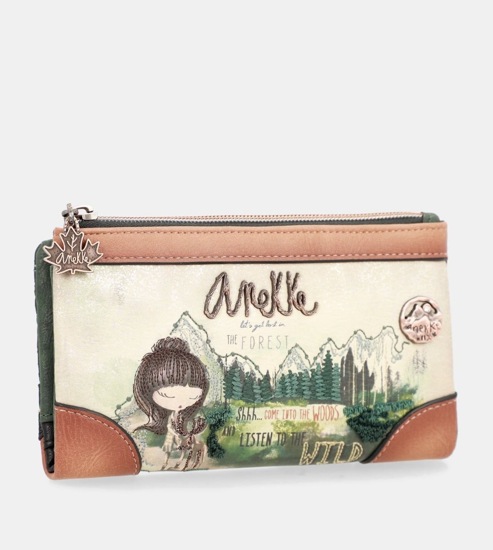 Női Anekke The Forest Large Flexible Material Wallet Pénztárca | XEBSIT-357