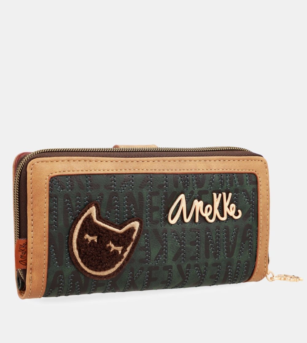 Női Anekke Urban Green Large Wallet Pénztárca | QJOAID-147