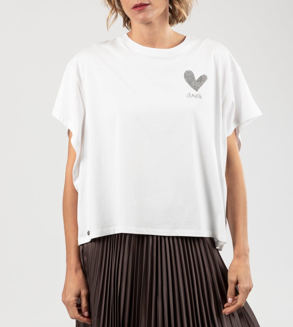 Női Anekke White Crop Top Póló | ZESOCF-871