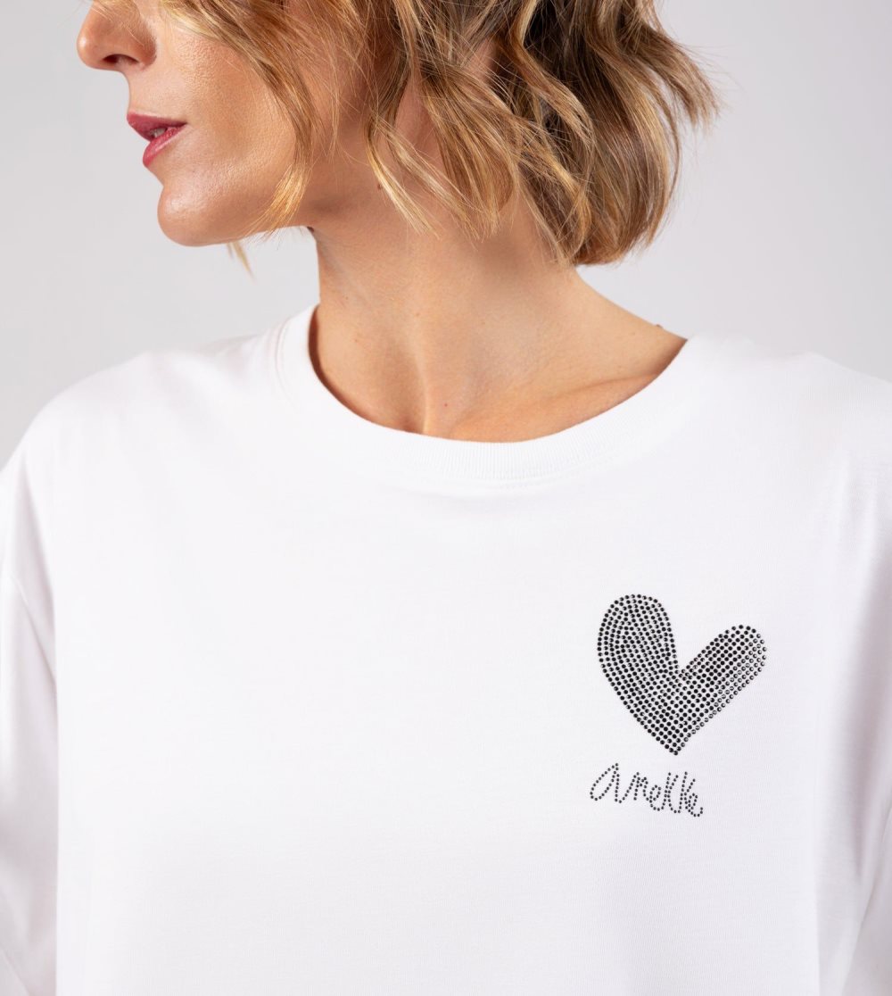 Női Anekke White Crop Top Póló | ZESOCF-871