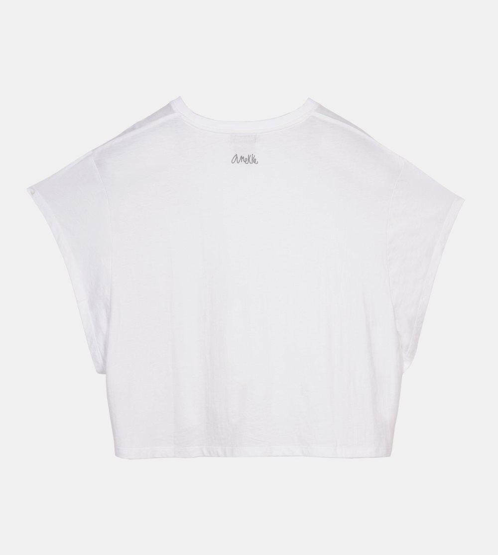 Női Anekke White Crop Top Póló | ZESOCF-871