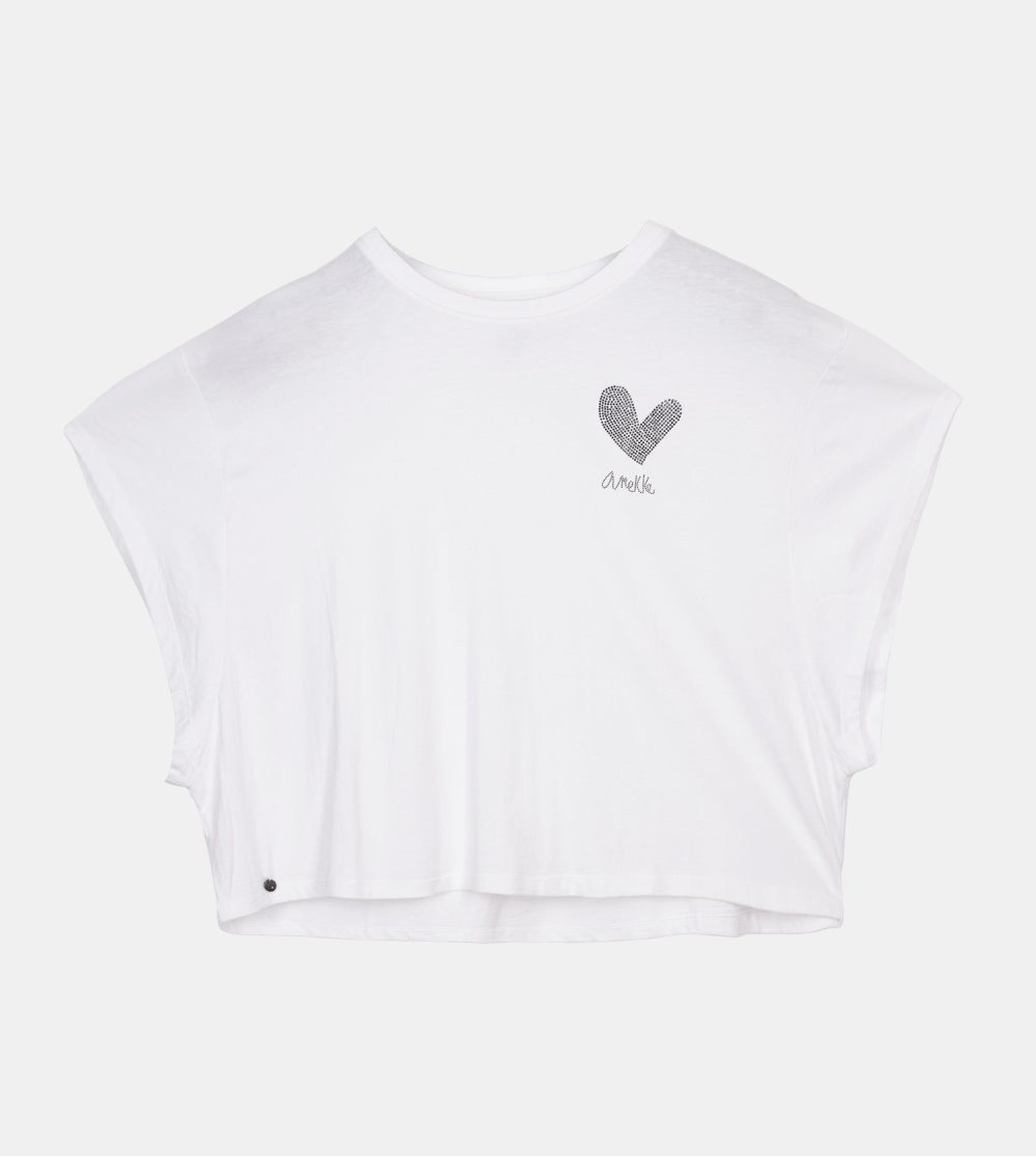 Női Anekke White Crop Top Póló | ZESOCF-871