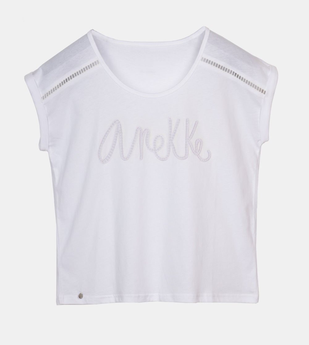 Női Anekke White T-shirt Póló | EZTJMO-257